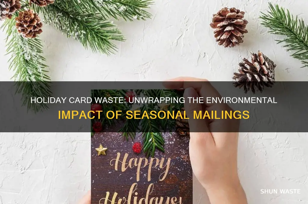 how many cards do we mail each holiday season waste