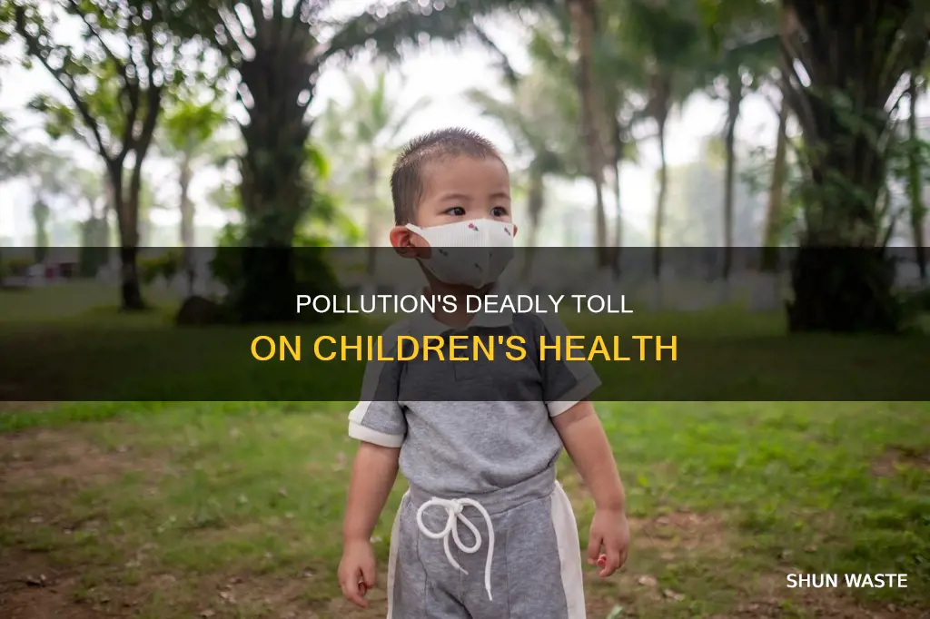 how many children die from pollution
