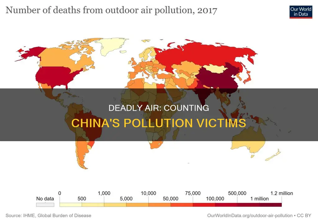 how many chinese die from air pollution