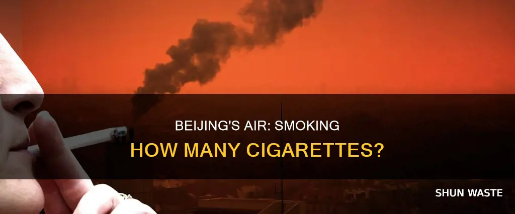 how many cigarettes is the pollution equivalent to in beijing