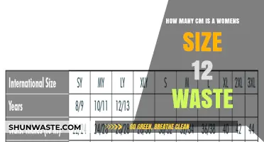 Women's Size 12 Waist Measurement in Centimeters Explained
