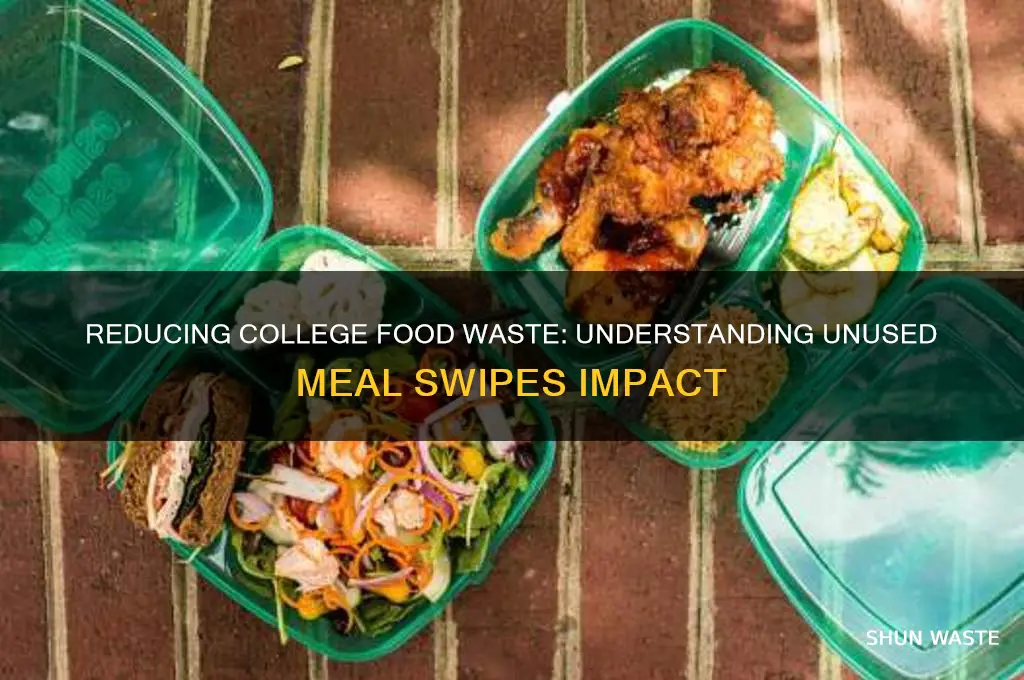how many college meal swipes are wasted