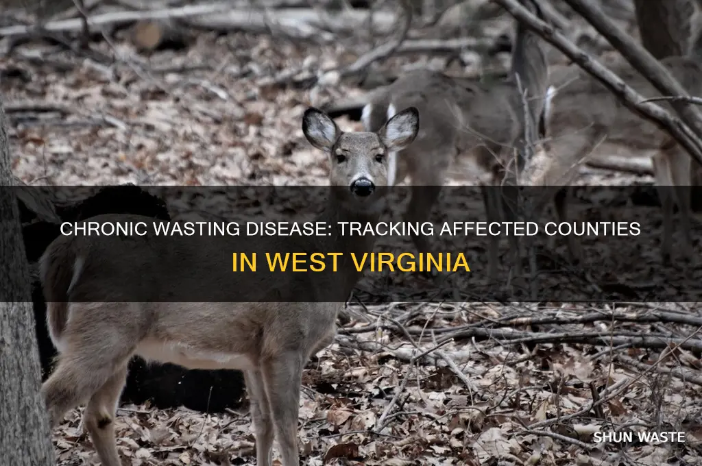 how many counties in west virginia have chronic wasting disease