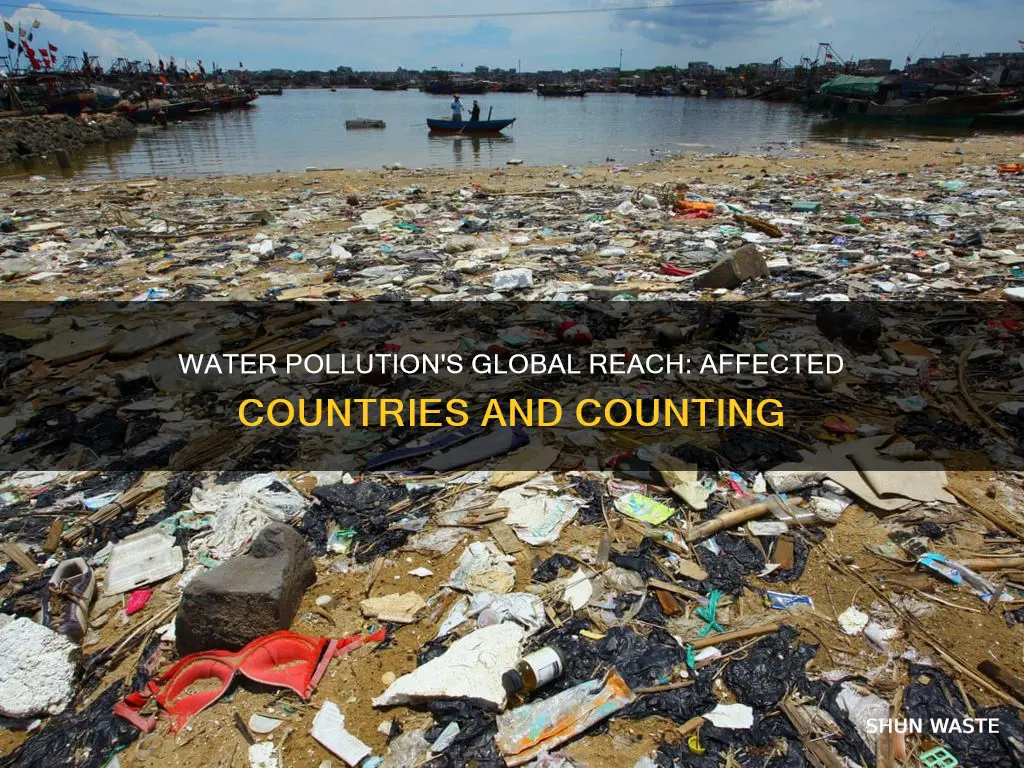 how many countries are affected by severe water pollution