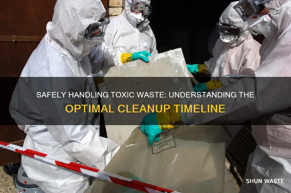how many days to pick up toxic waste materials