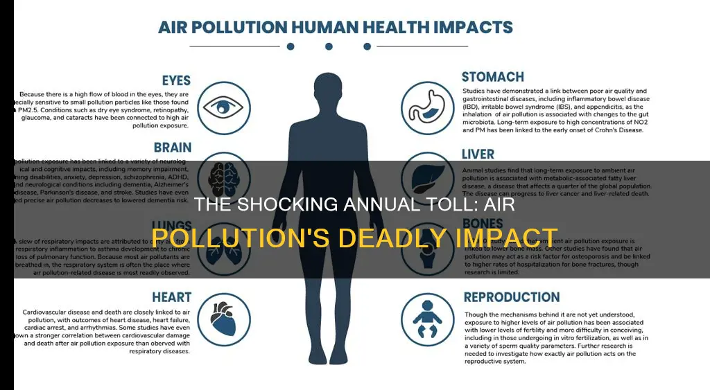 how many deaths a year are caused by air pollution