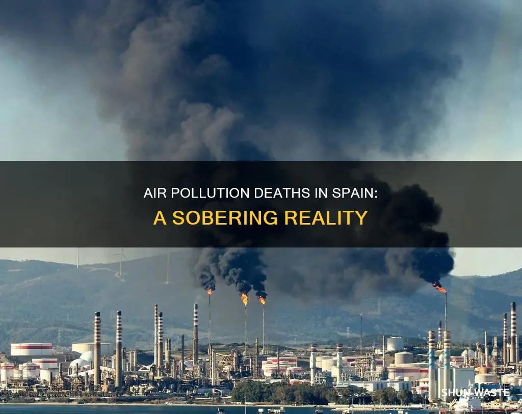 how many deaths by air pollution spain