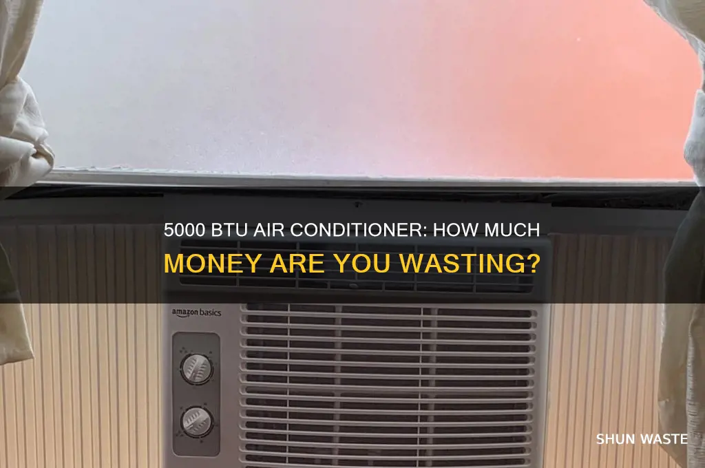 how many dollars waste a 5000 btu air conditioner