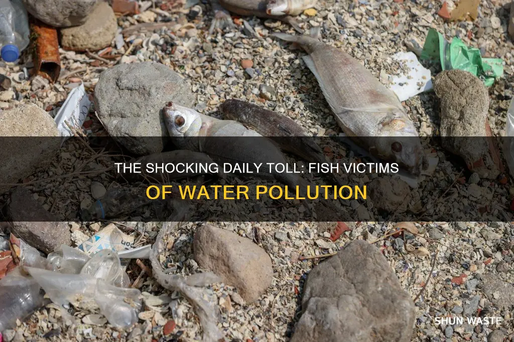 how many fish die a day from water pollution