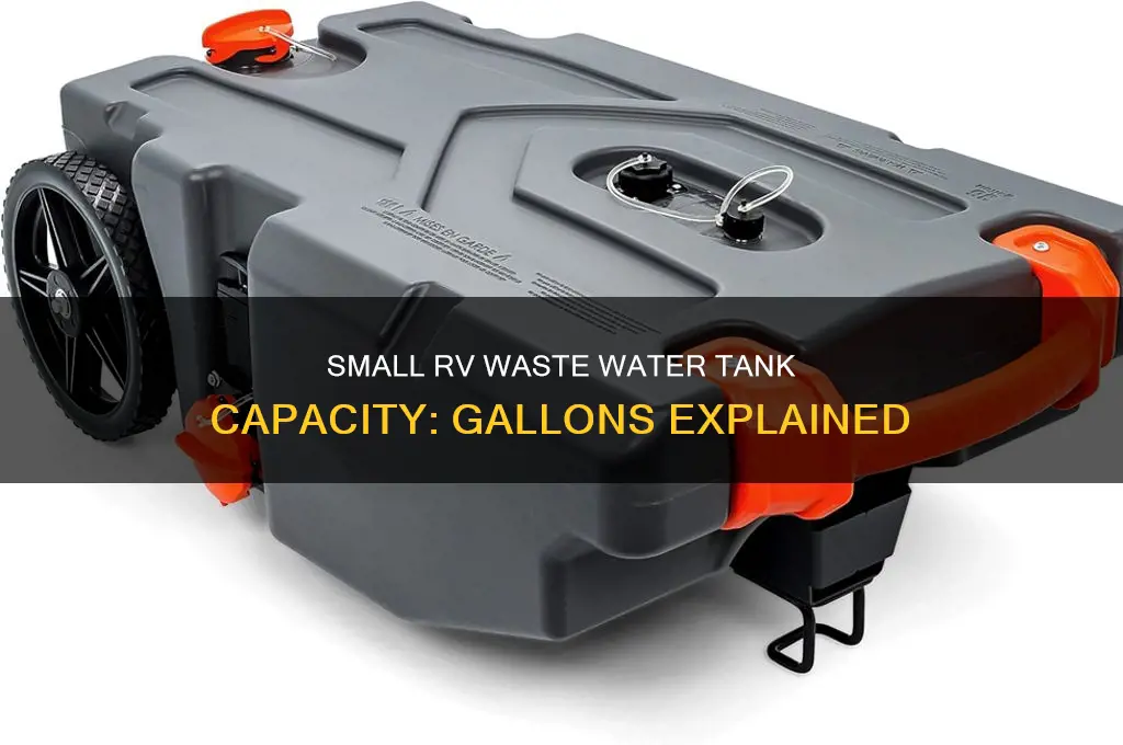 how many gallons in small rv waste water tank