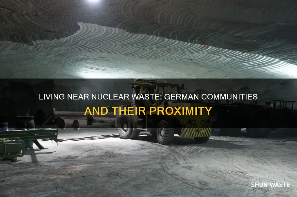 how many germans live near nuclear waste