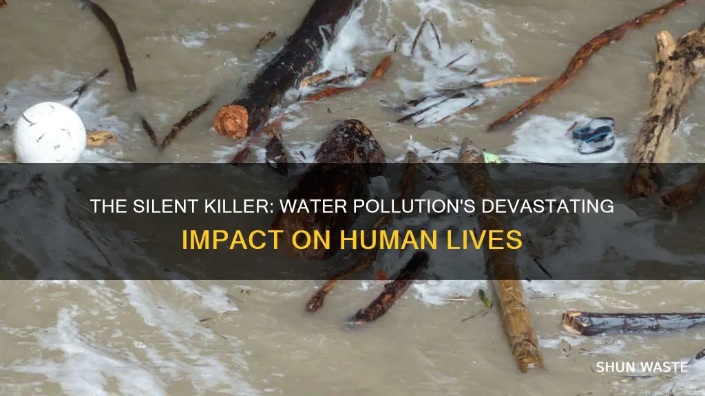 how many humans die from water pollution