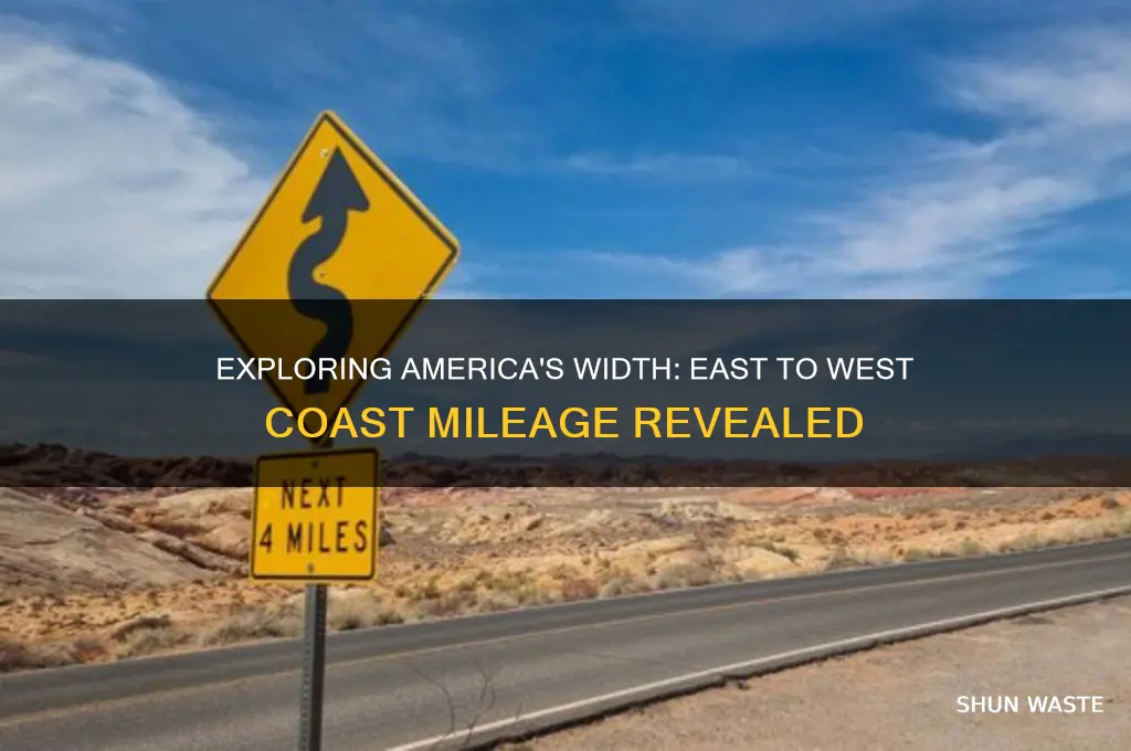 how many mile is america east coast to wast coast