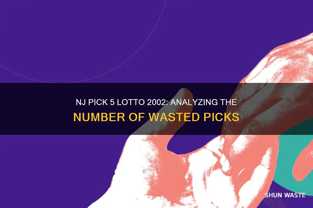 how many numbers waste pick 5 lotto nj in 2002