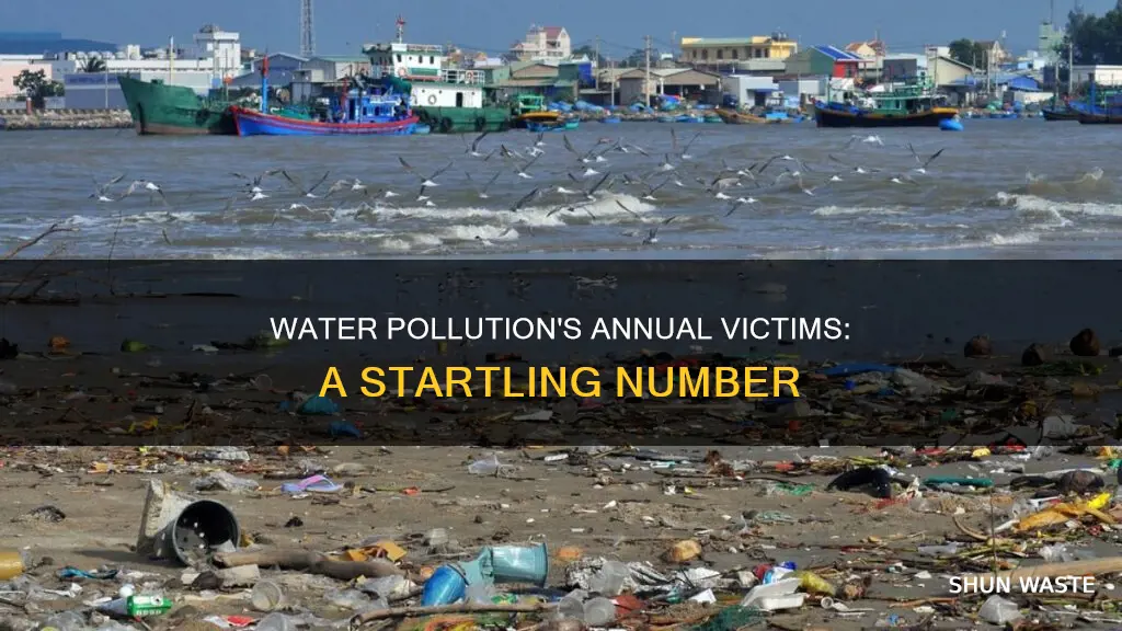 how many people a year does water pollution affect