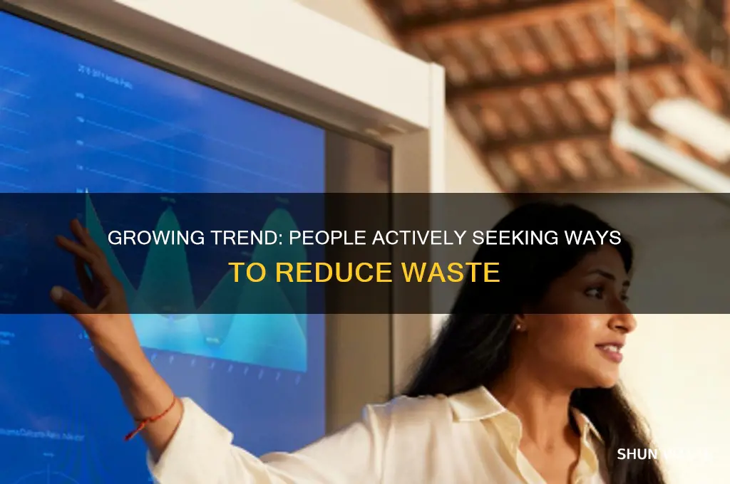 how many people are looking to reduce waste