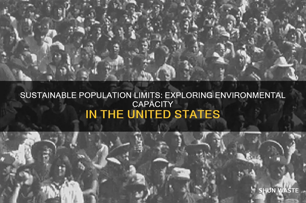 how many people can the environment support in the us