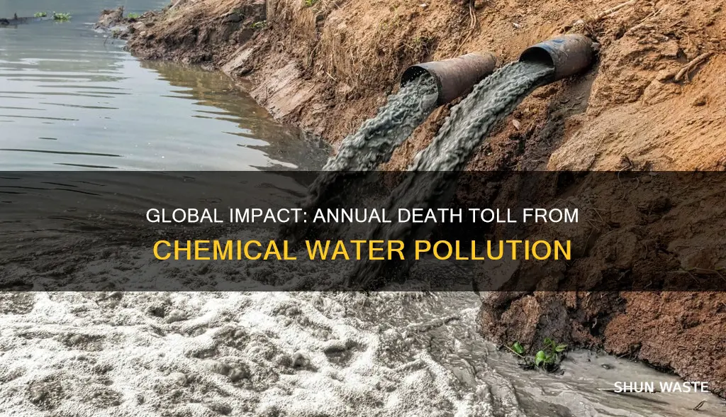 how many people die from cemical water pollution a year