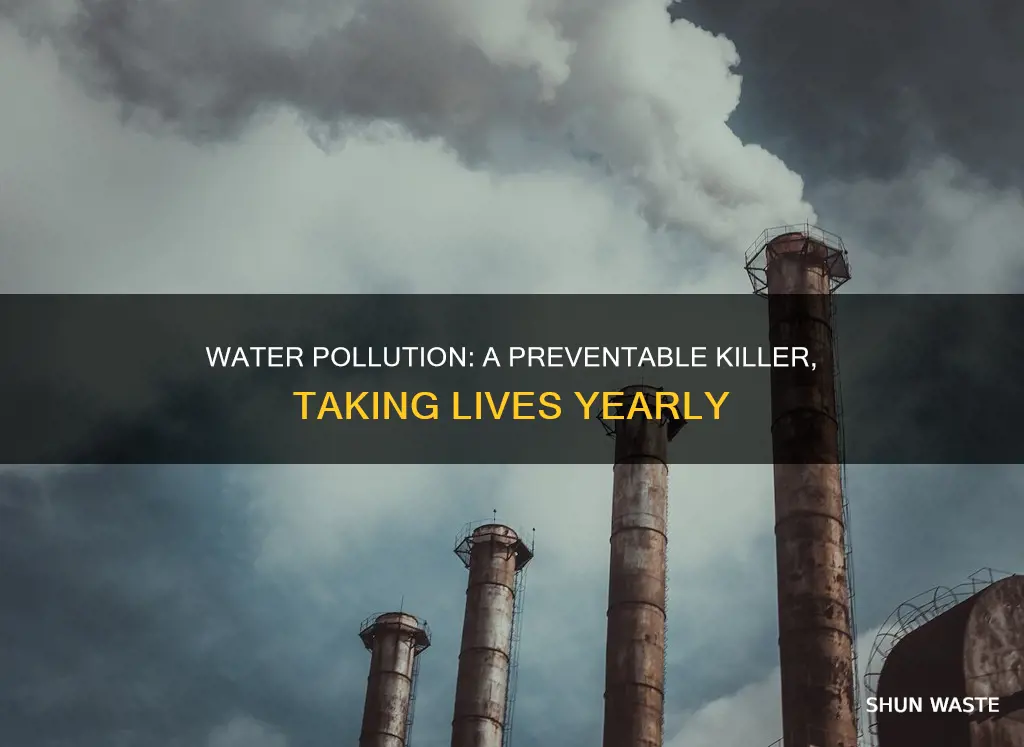 how many people die from polluted water each year