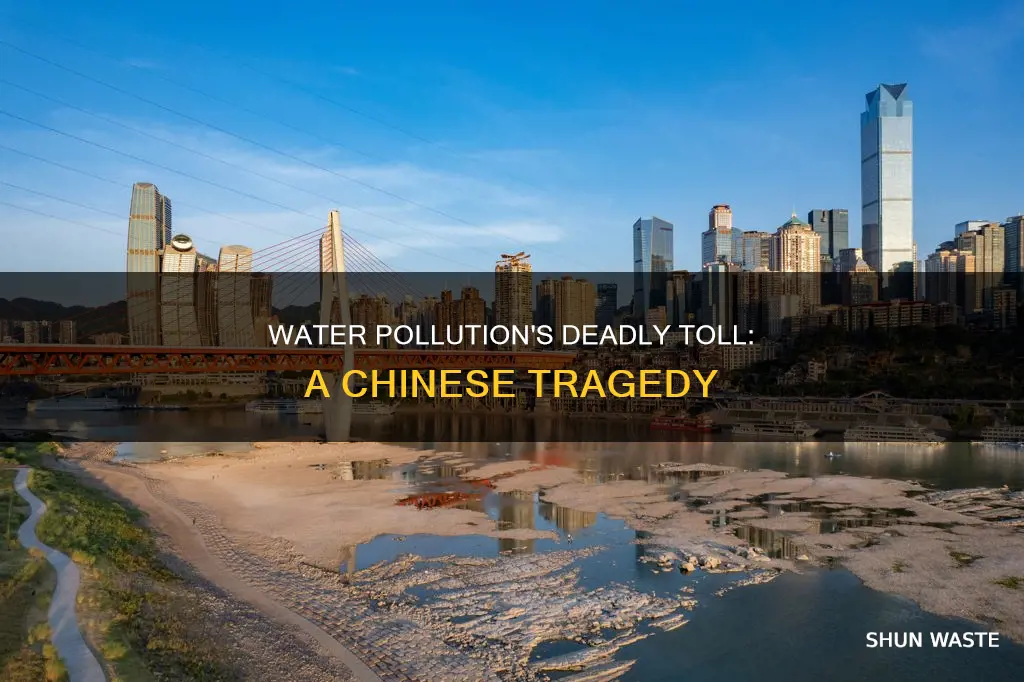 how many people has water pollution killed in china