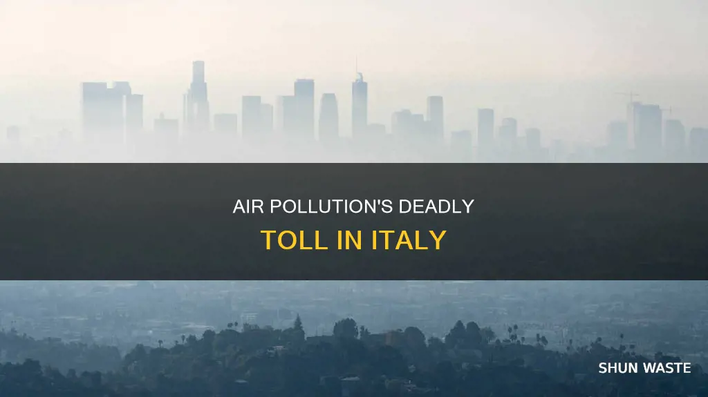 how many people in italy have died from air pollution
