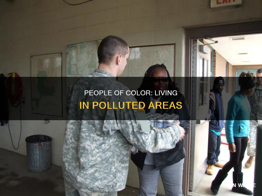 how many people of color live in polluted areas
