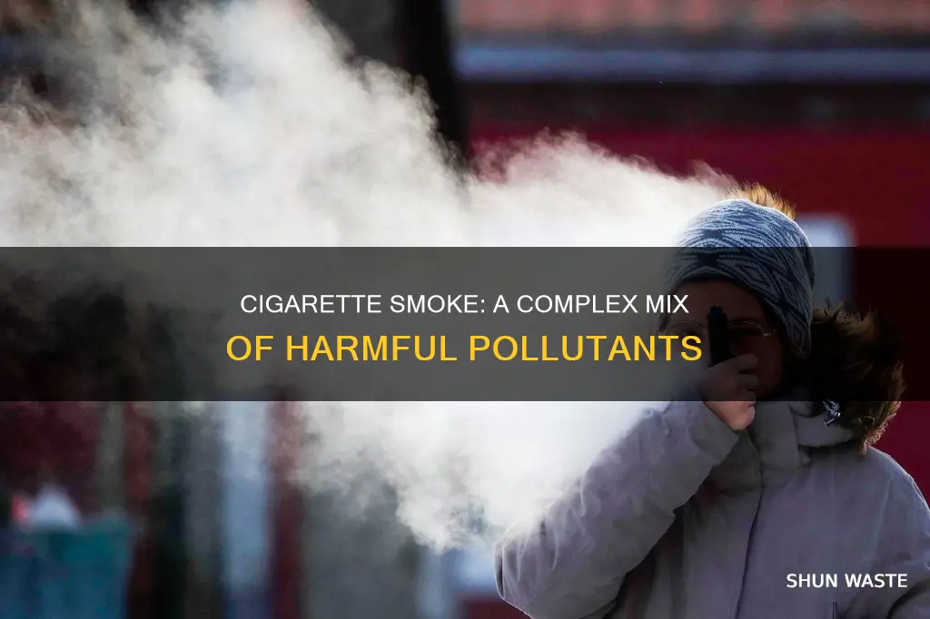 how many pollutants are in cigarette smoke