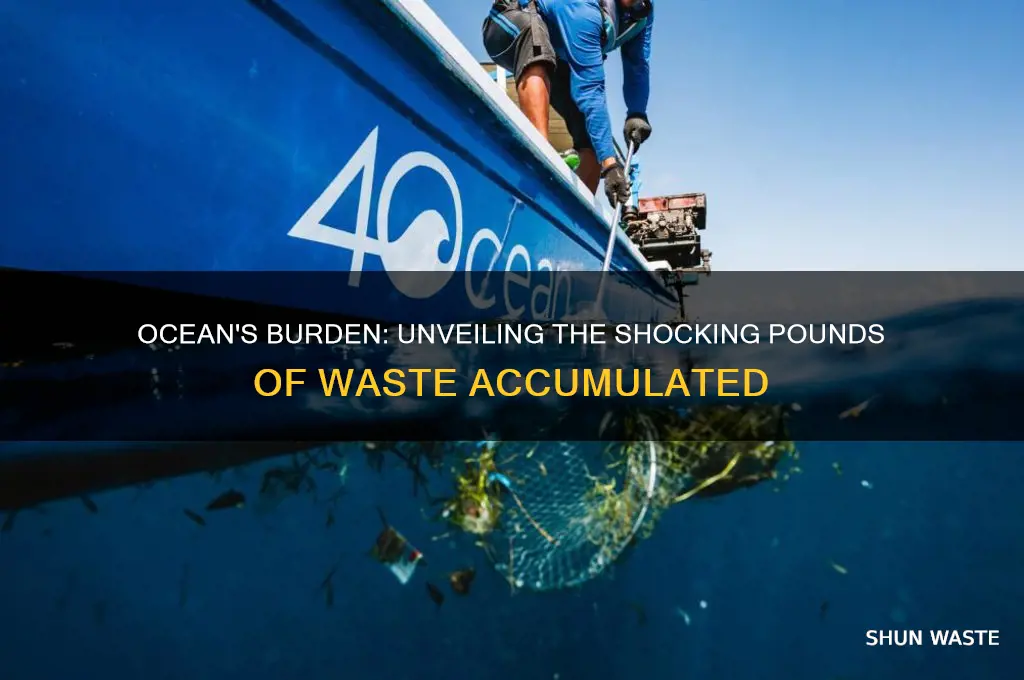 how many pounds of waste in the ocea