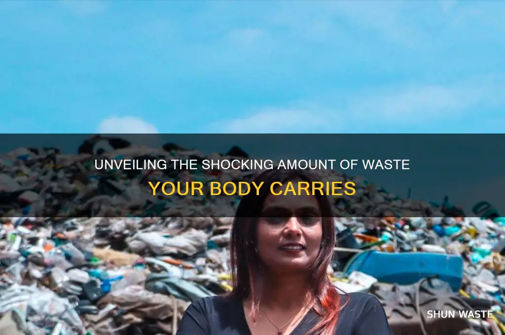 how many pounds of waste is in the human body