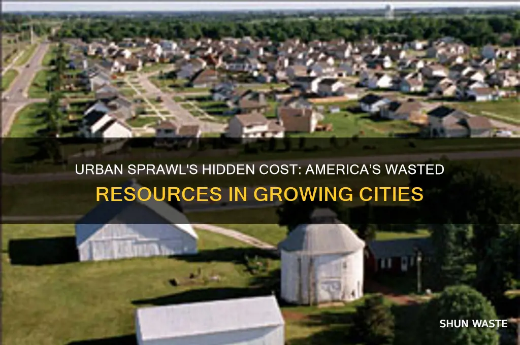 how many resources does the us waste in urban crowing