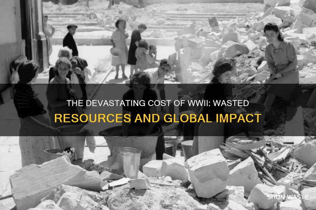 how many resources were wasted in ww2