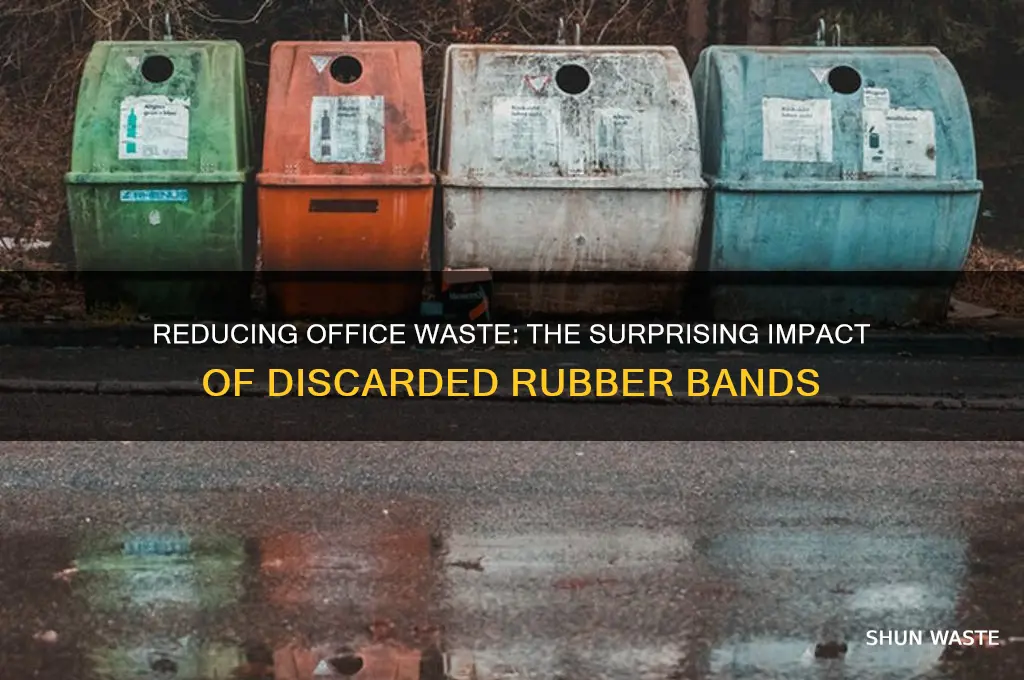 how many rubber bands are wasted in office
