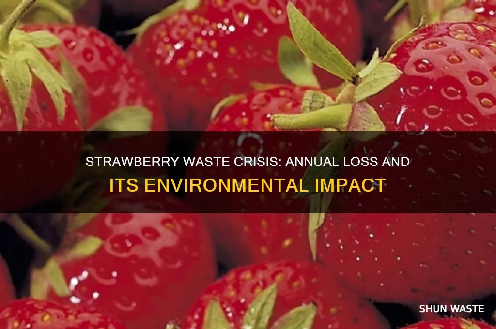 how many strawberries are wasted in an year