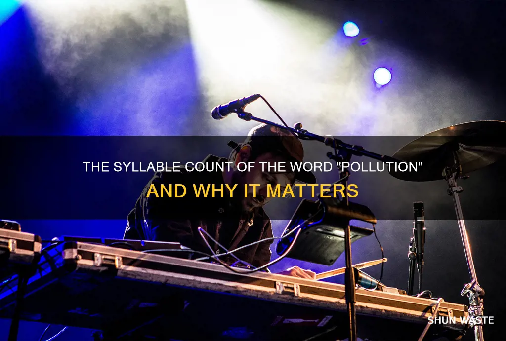 how many syllables are in pollution