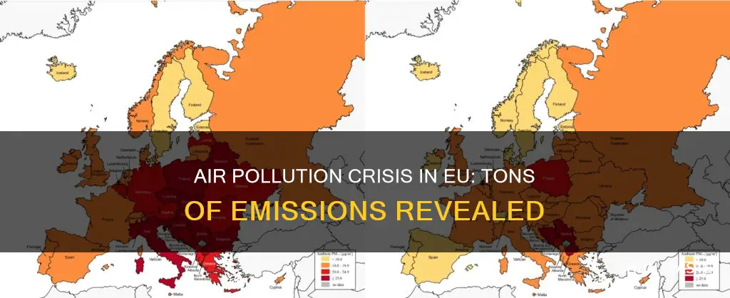 how many tons of air pollution does eu emit