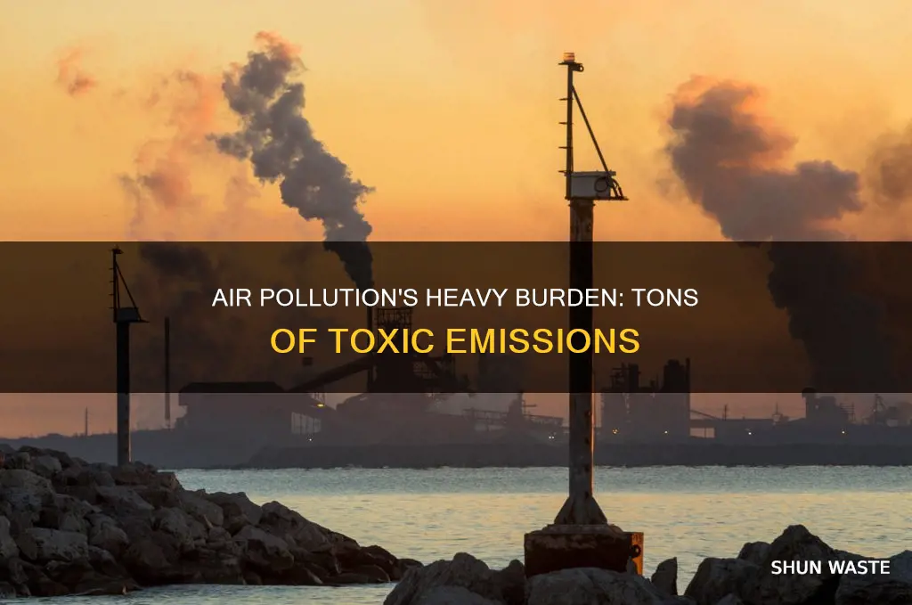 how many tons of air pollution