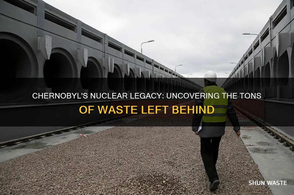 how many tons of nuclear waste were in chernobyl