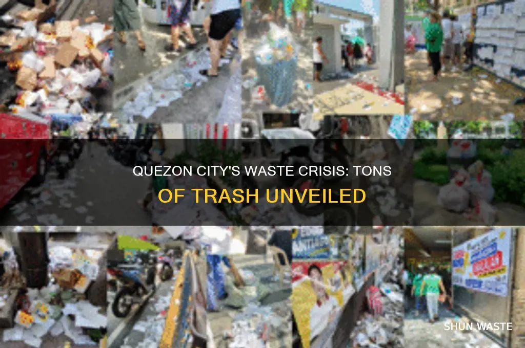 how many tons of wastes does the quezon city have