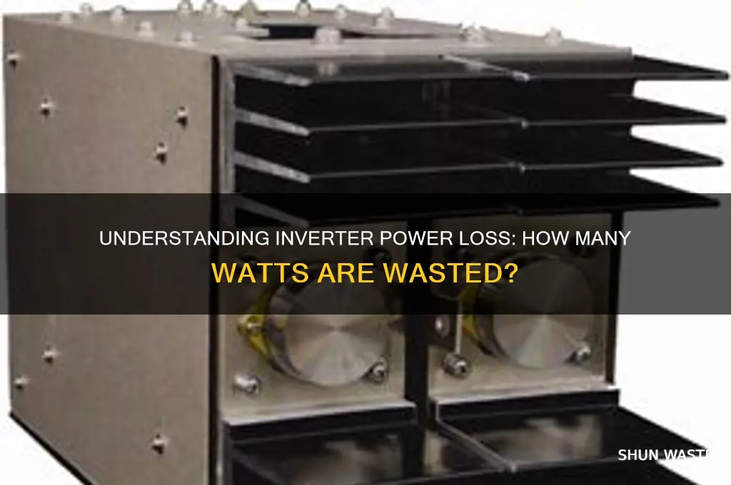 how many watts does an inverer waste