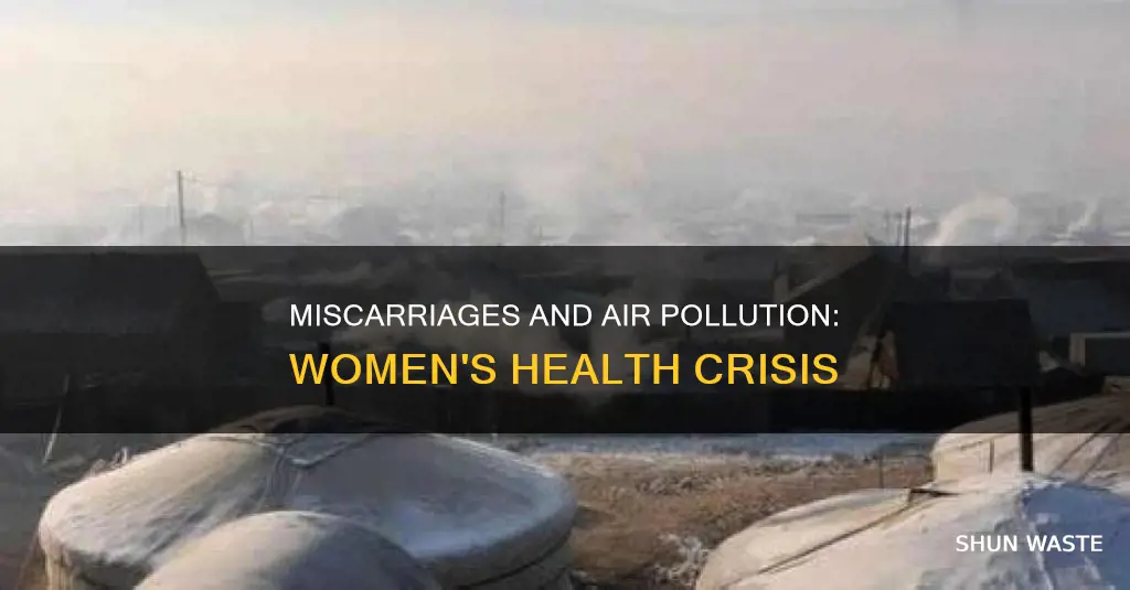 how many women have miscarages due to air pollution