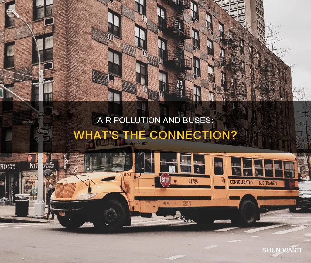 how much air pollution comes from buses