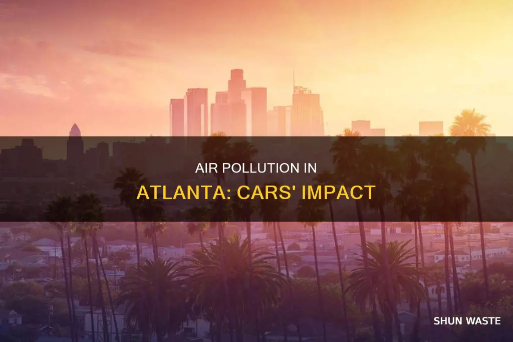 how much air pollution comes from cars in atlanta