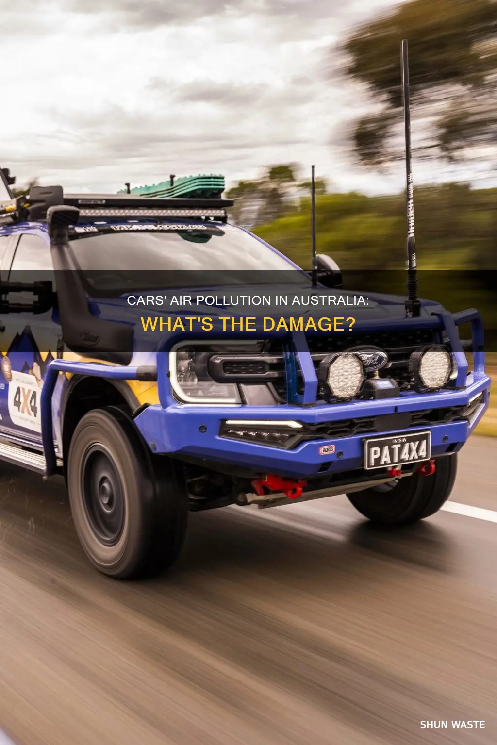 how much air pollution comes from cars in australia