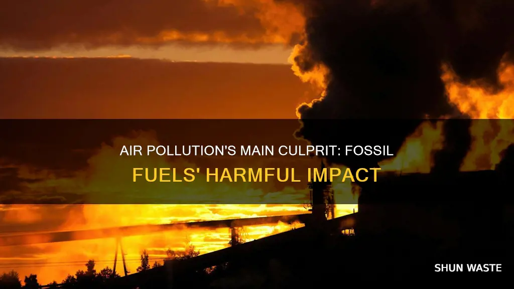 how much air pollution comes from fossil fuels