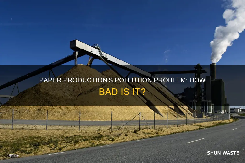 how much air pollution comes from making paper