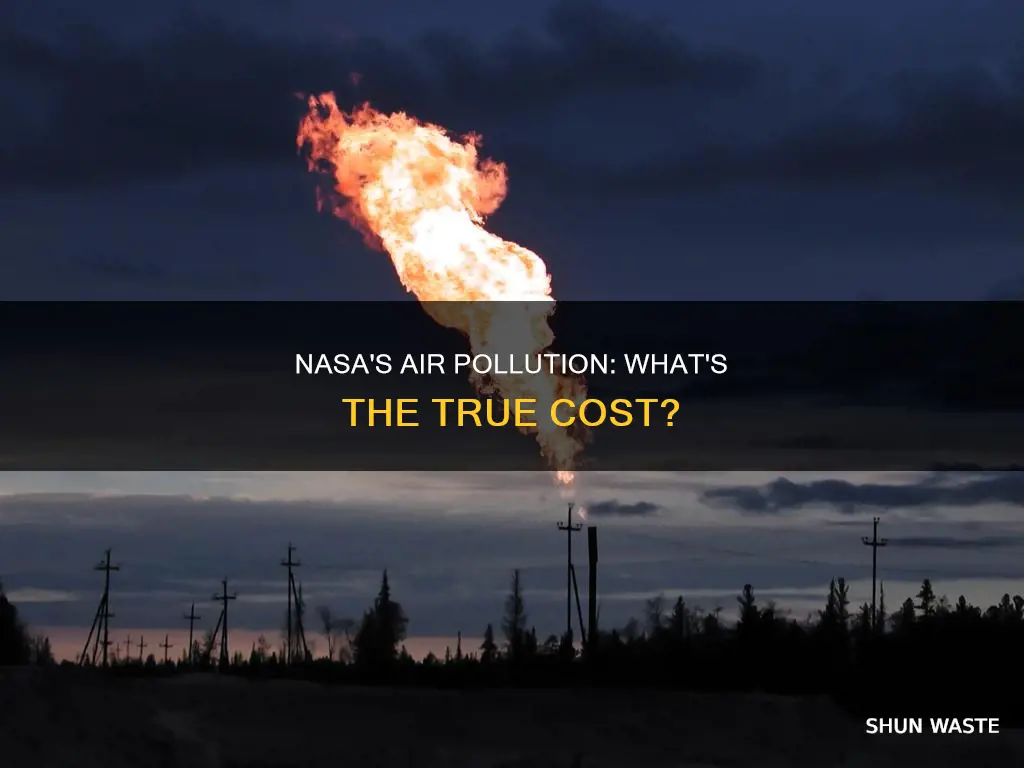 how much air pollution does nasa produce