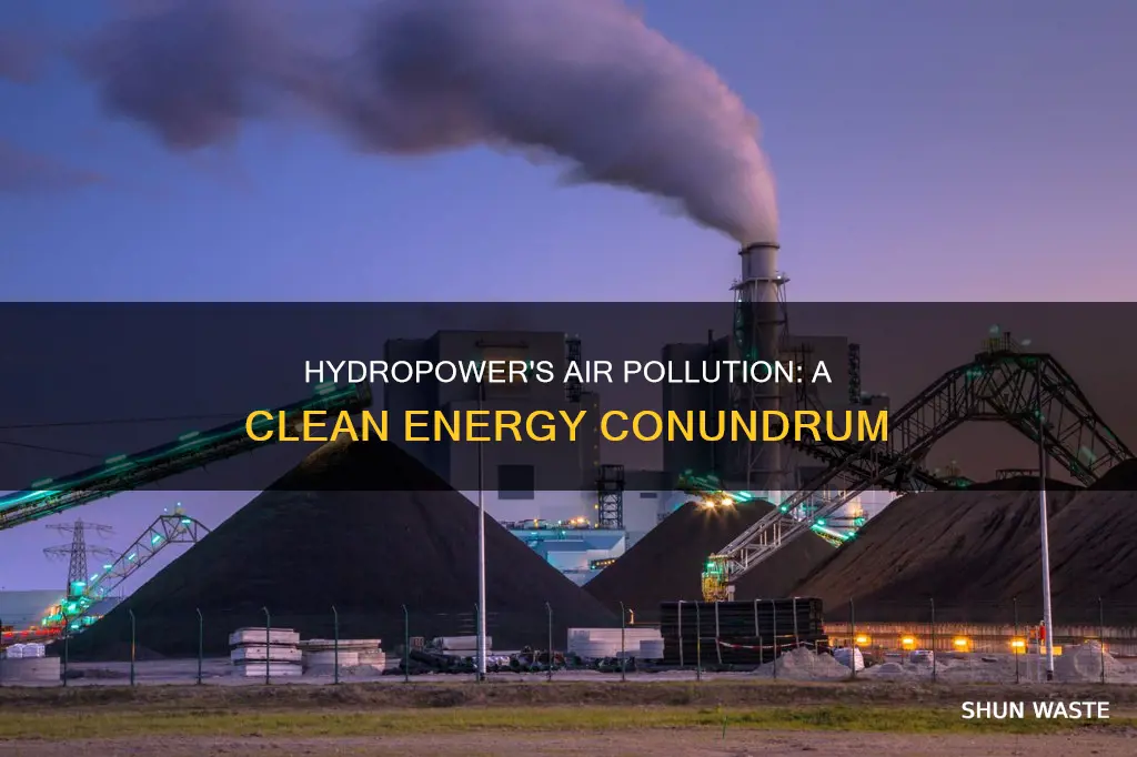 how much air pollution has hydropower but donw