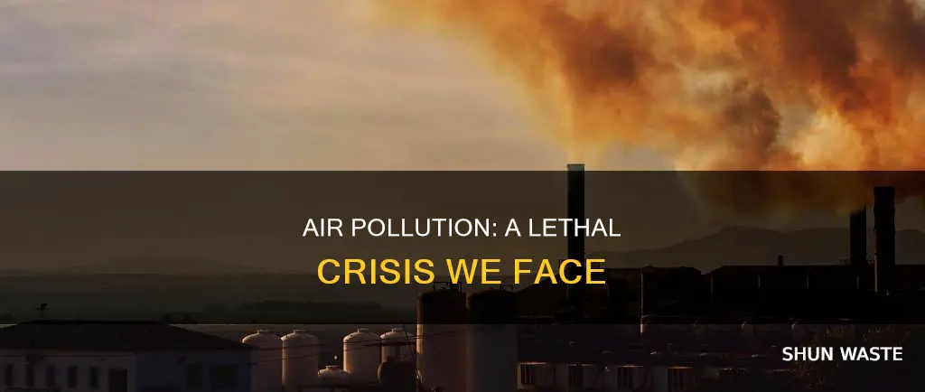 how much air pollution unhealhty