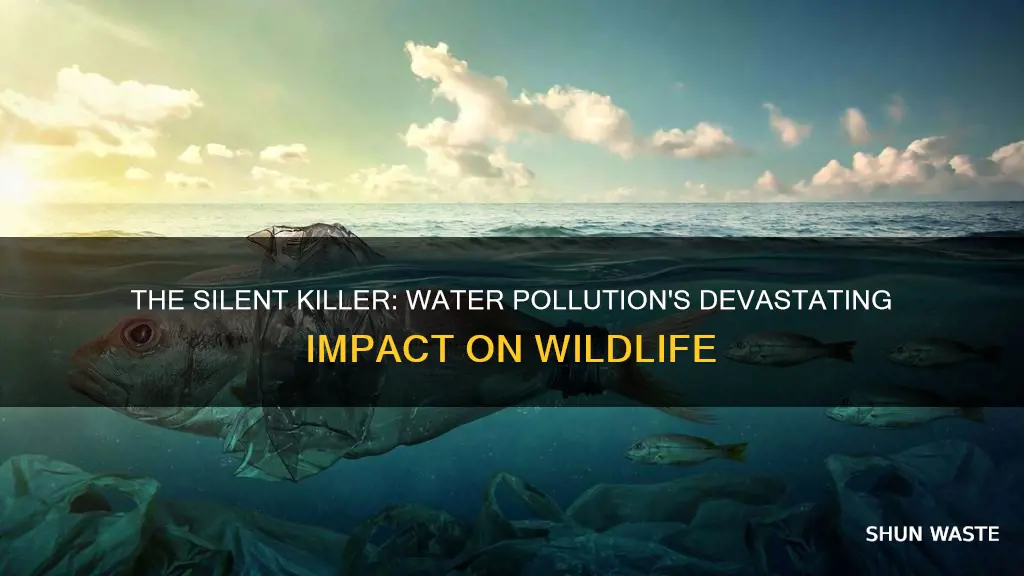 how much animals die from water pollution