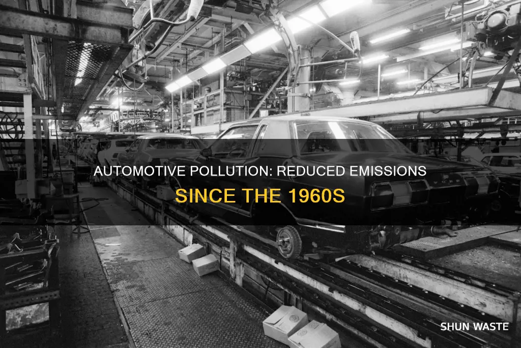 how much automotive pollution has been reduced since the 1960s